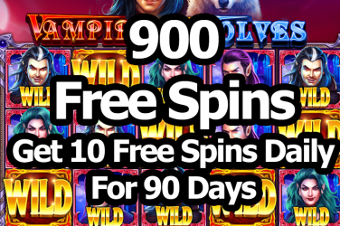 10 Free Spins every day for 90 days 21.com