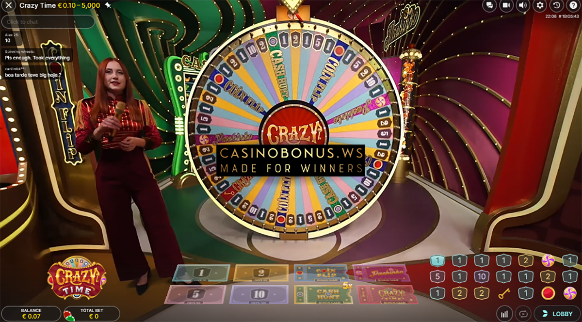 Betsson Casino Live Game Show Screenshot
