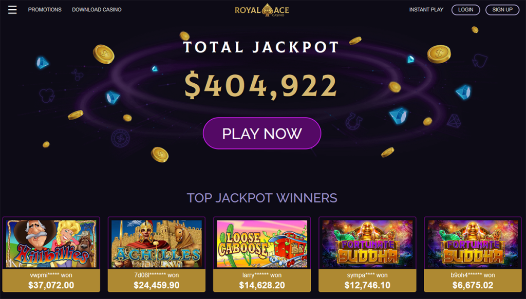 Royal Ace Casino Jackpots