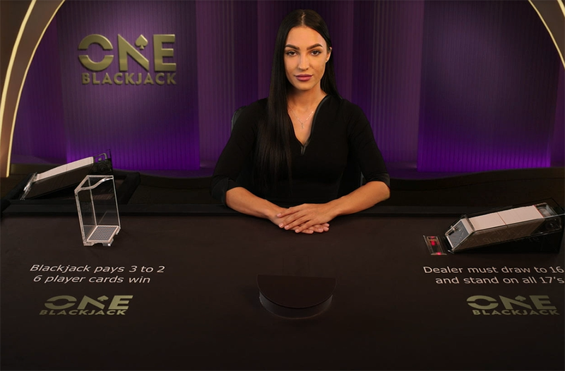 live dealer blackjack table