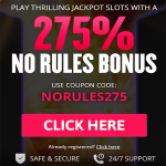 no rules bonus 275 slotsofvegas casino