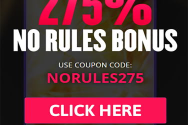 No Rules Bonus 275% Slots of Vegas Casino
