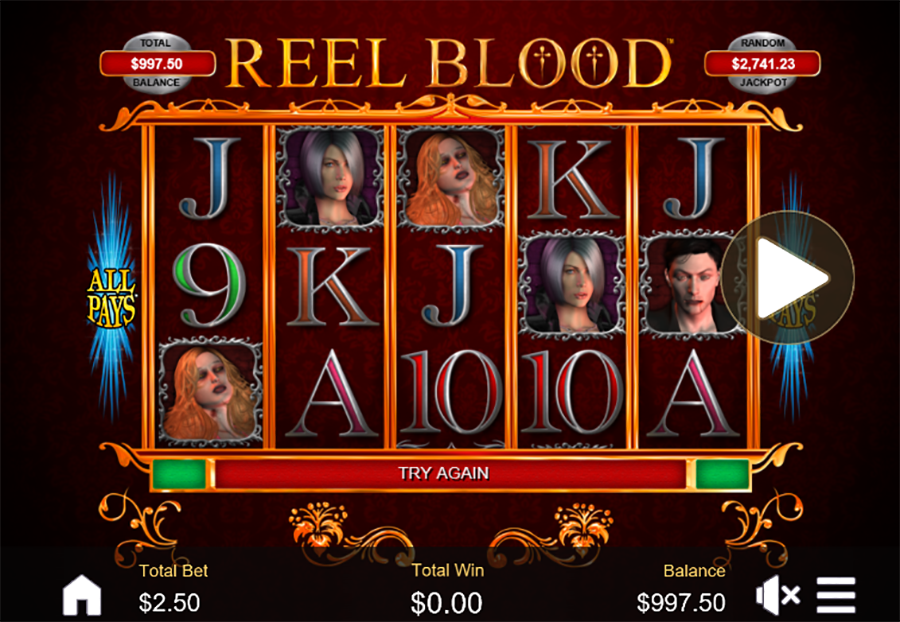 reel blood slot review bonus