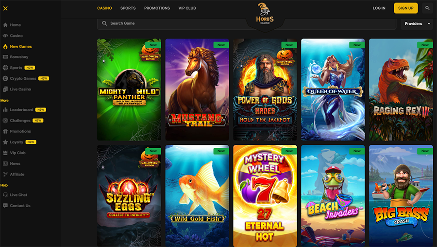 Horus Casino Slot Games Screenshots