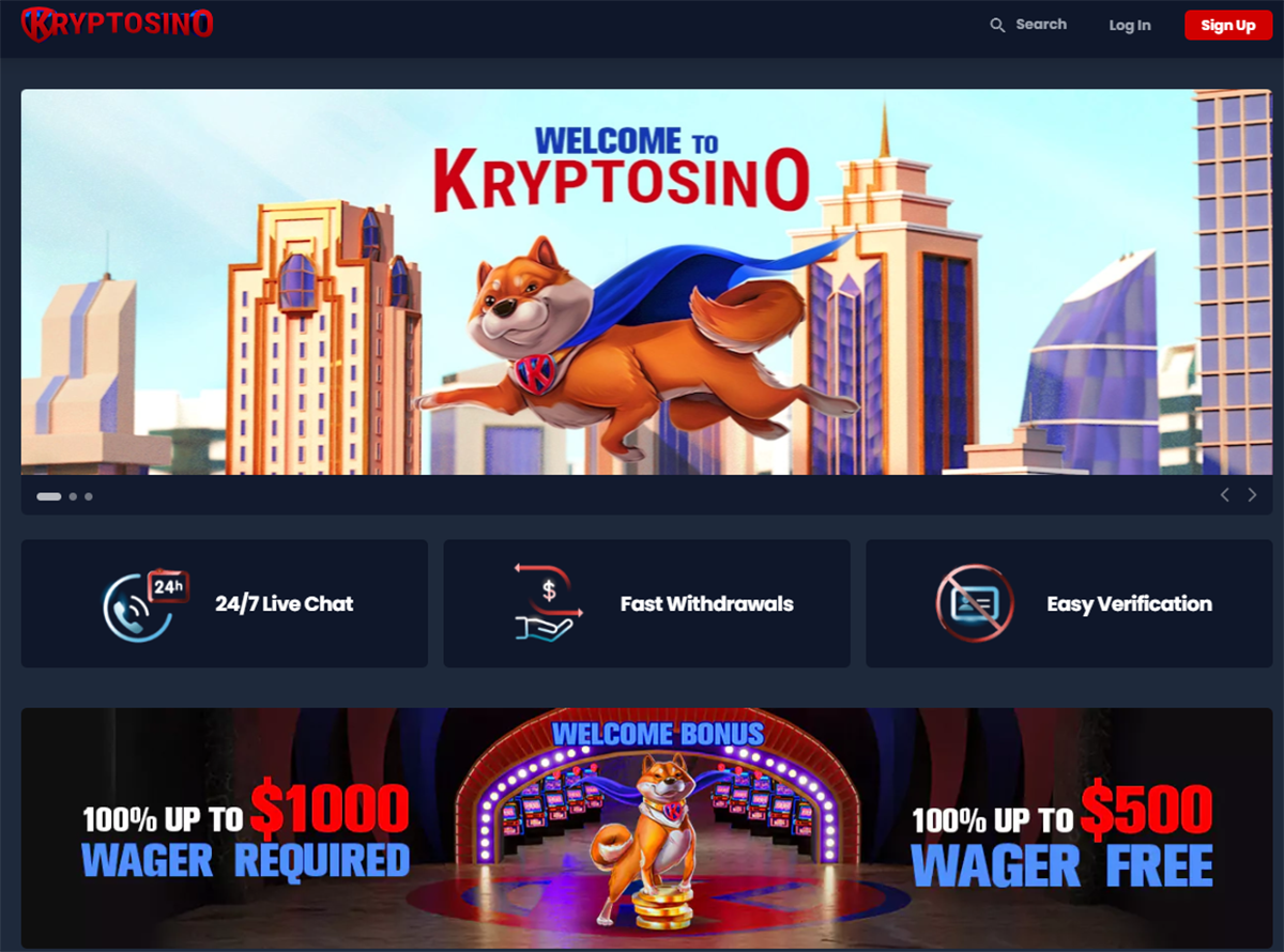 Kryptosino casino review bonuses