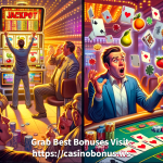 no rules bonus codes various cartoon image depicting man winning at casino